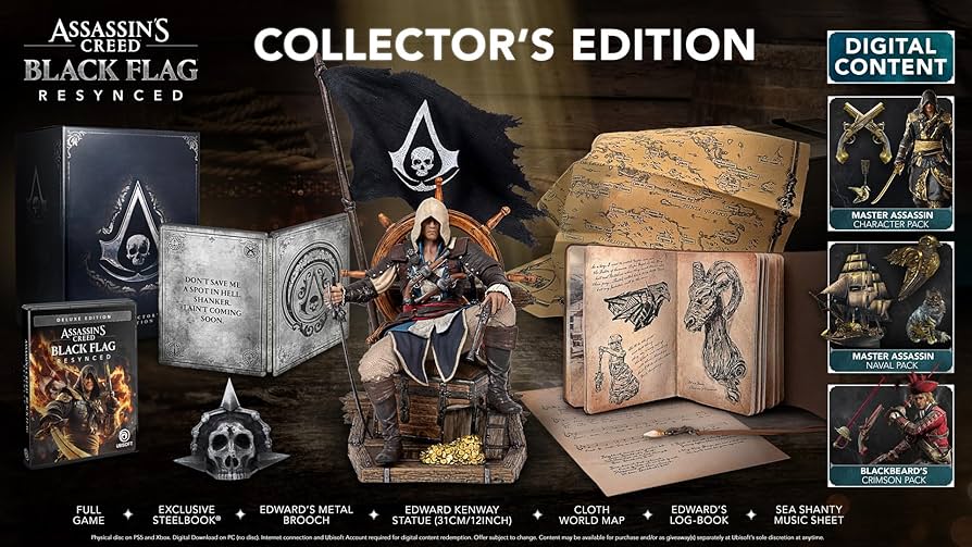 Assassin’s Creed Black Flag Resynced – Das Reveal-Showcase macht richtig Lust auf Edward Kenways Rückkehr ac black flag resynced collectors