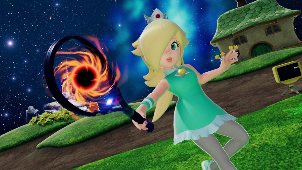 mario tennis galaxy ingame